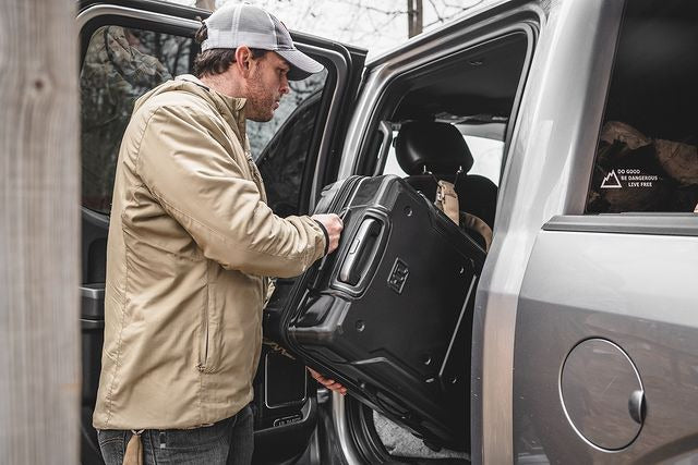 Tactical Luggage Being Loaded Into a Truck