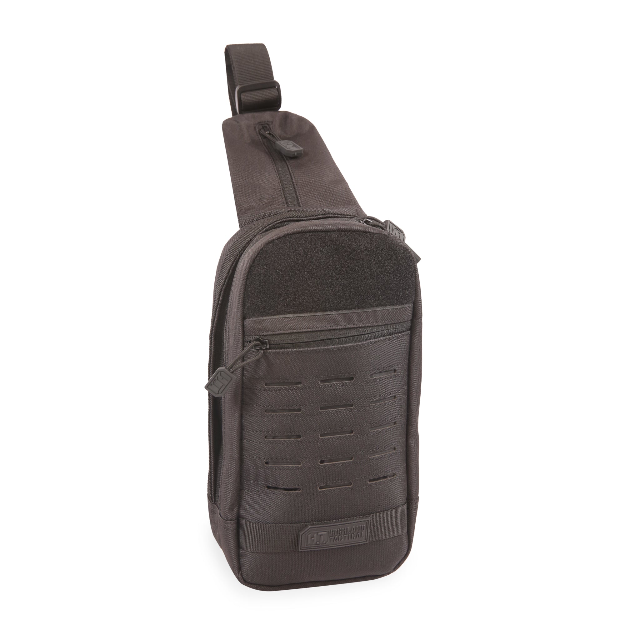 Concealed Carry Pistol Gun Pack Tactical Sling Bag, MOLLE Shoulder Chest Backpack, Nylon, Fits IPhone 11