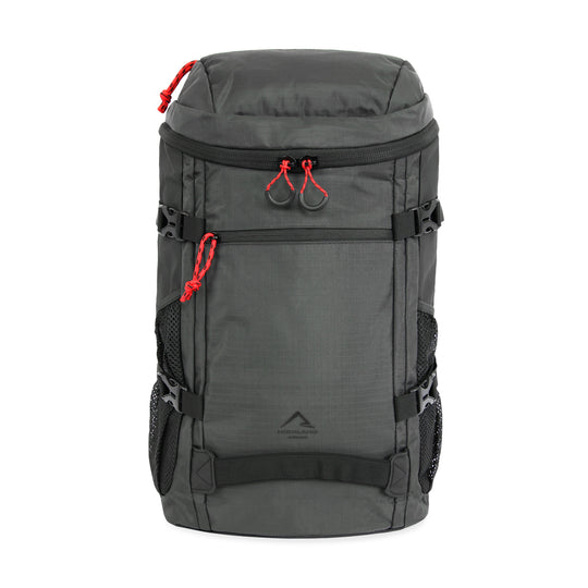 17 x 10 x 8 hiking backpack Meadow XL Hiking Backpack Gun Metal Red