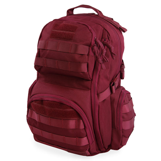 Crusher Backpack | Tactical Day Pack | Multiple Pockets | Best Day Pack | Hiking | Range | #color_burgundy