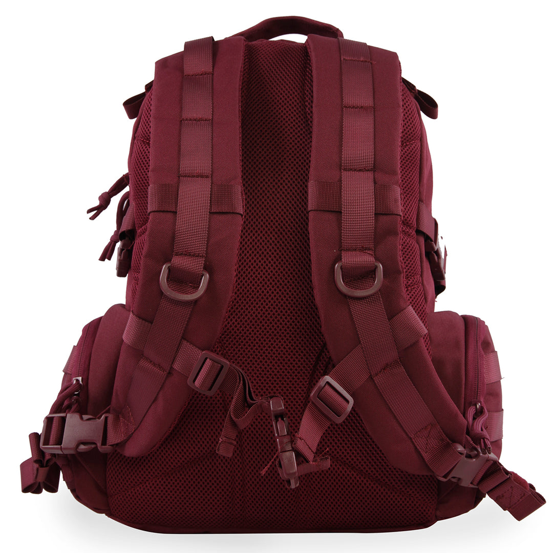 Crusher Backpack | Tactical Day Pack | Multiple Pockets | Best Day Pack | Hiking | Range | #color_burgundy