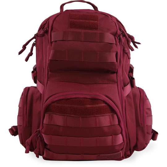 Crusher Backpack | Tactical Day Pack | Multiple Pockets | Best Day Pack | Hiking | Range | #color_burgundy