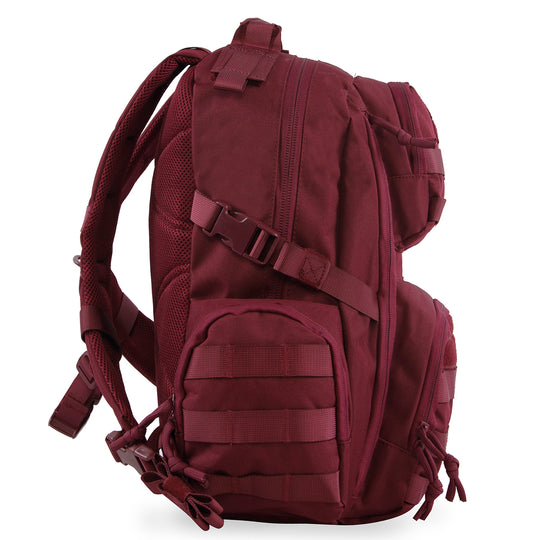 Crusher Backpack | Tactical Day Pack | Multiple Pockets | Best Day Pack | Hiking | Range | #color_burgundy