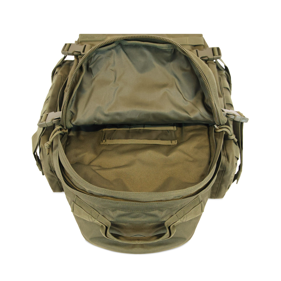 Large 3 Day Backpack | Black Backpack | Black Go Bag | Hiking | Camping   #color_dark-green