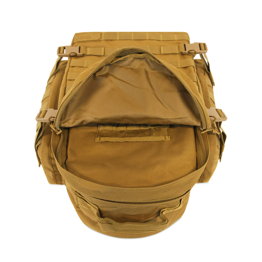 Large 3 Day Backpack | Black Backpack | Black Go Bag | Hiking | Camping   #color_dark-desert