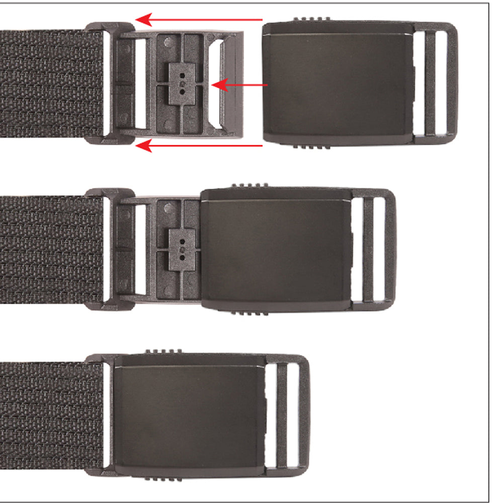 Tactical Nylon Belt - Black Magnetic Buckle