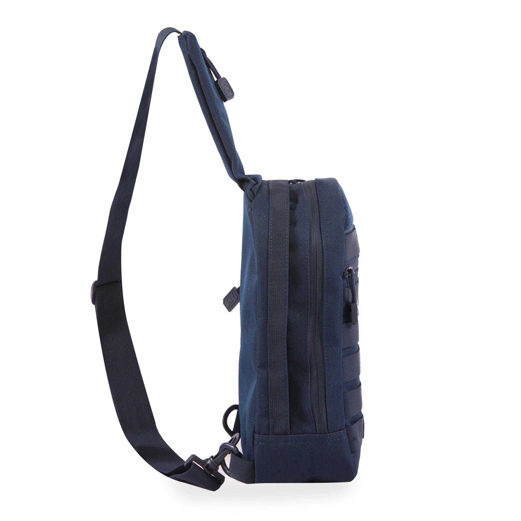 HIGHLAND TACTICAL Expo Sling Bag: Borsa A Tracolla Blu Navy, 5 Tasche