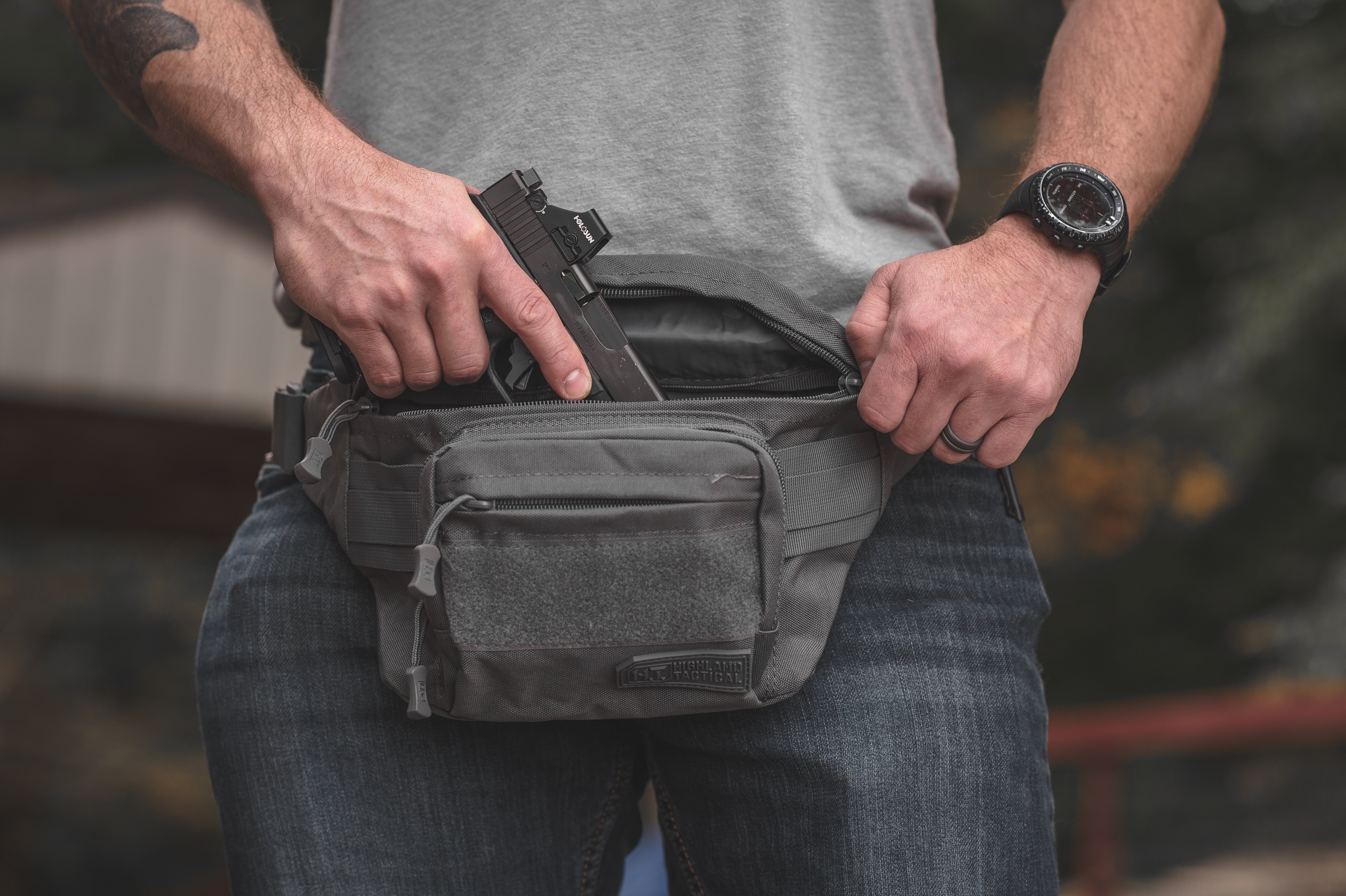 Concealed carry hotsell fanny pack leather