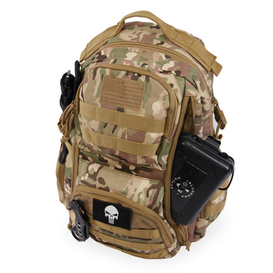 Crusher Backpack | Camo Tactical Day Pack | Multiple Pockets | Best Day Pack | Hiking | MOLLE Pack   #color_camo