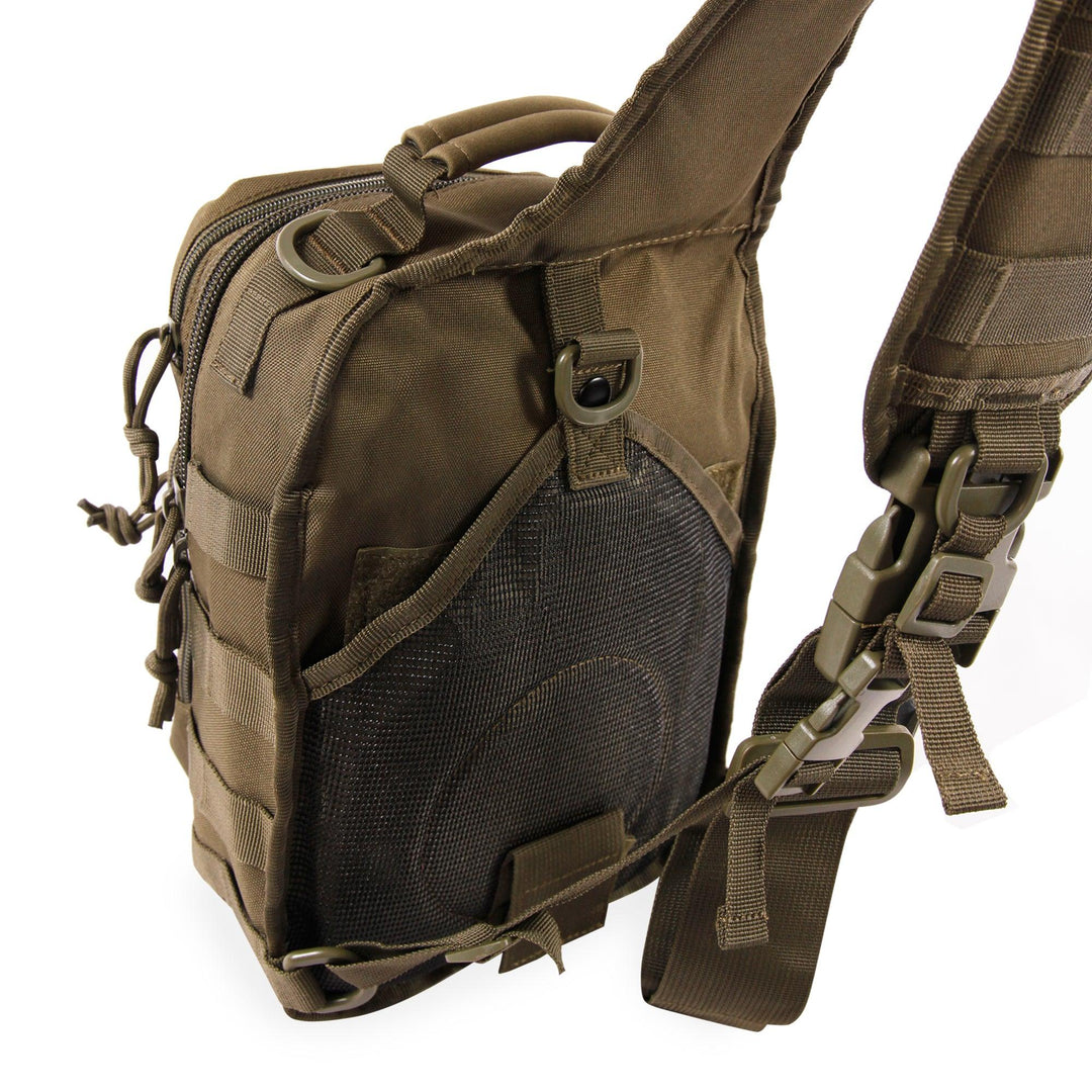 Highland Tactical Tactical Sling Bag, Burgundy
