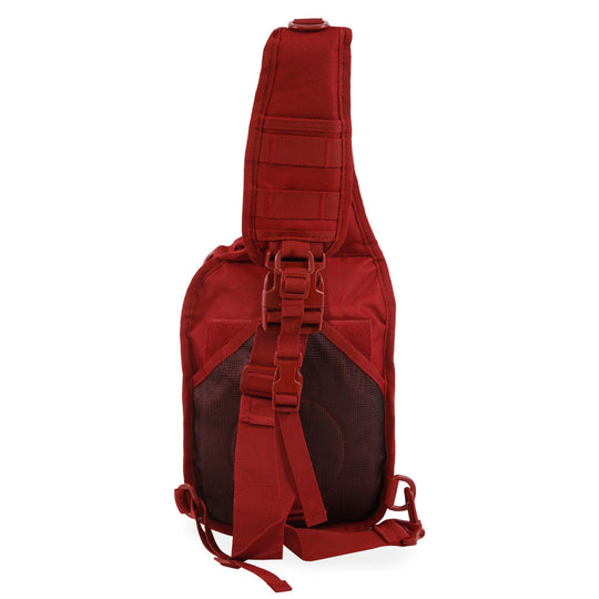 Highland Tactical Tactical Sling Backpack, Dark Maroon, ONE_SIZE