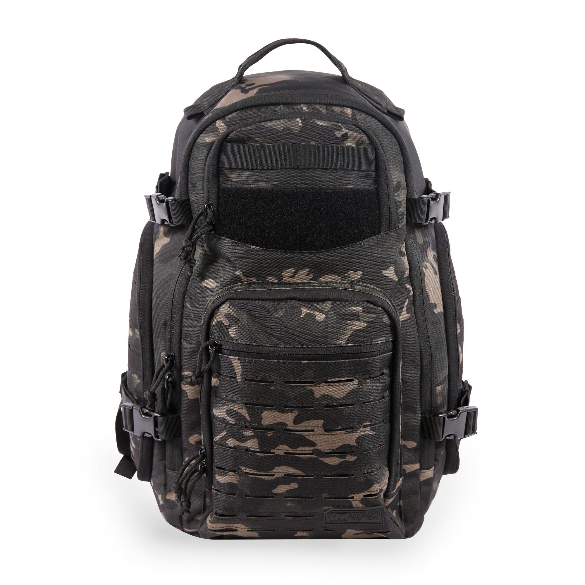 New HIGHLAND TACTICAL Men's Roger Backpack Black 1 factory Size fits All