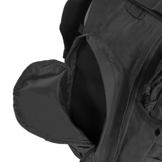 Large 3 Day Backpack | Black Backpack | Black Go Bag | Large Side Pockets   #color_black