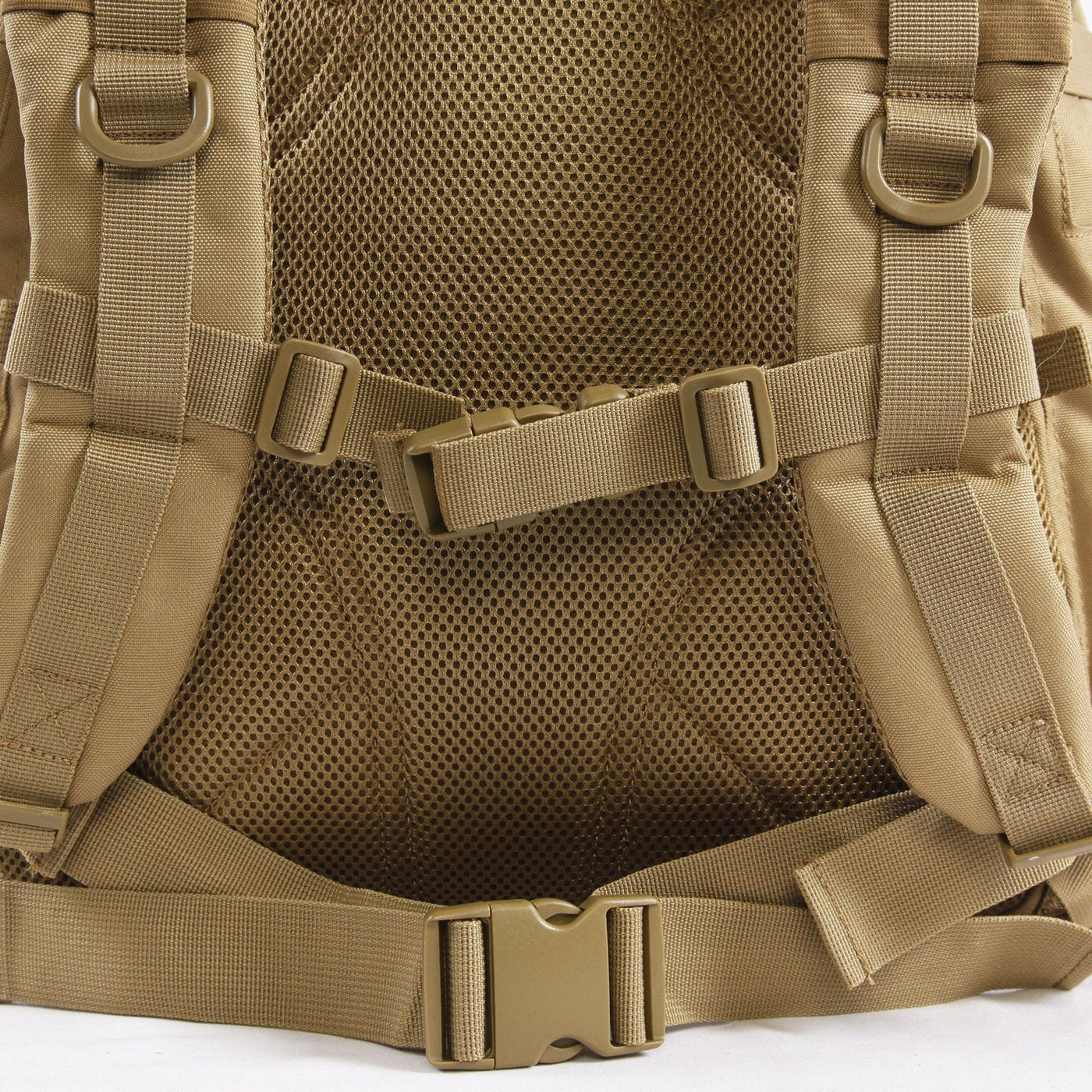 Tactical 3 Day Backpack | Desert Backpack | Desert Coyote Go Bag | Mesh Back Padding | Waist Strap | Sternum Strap   #color_desert-coyote