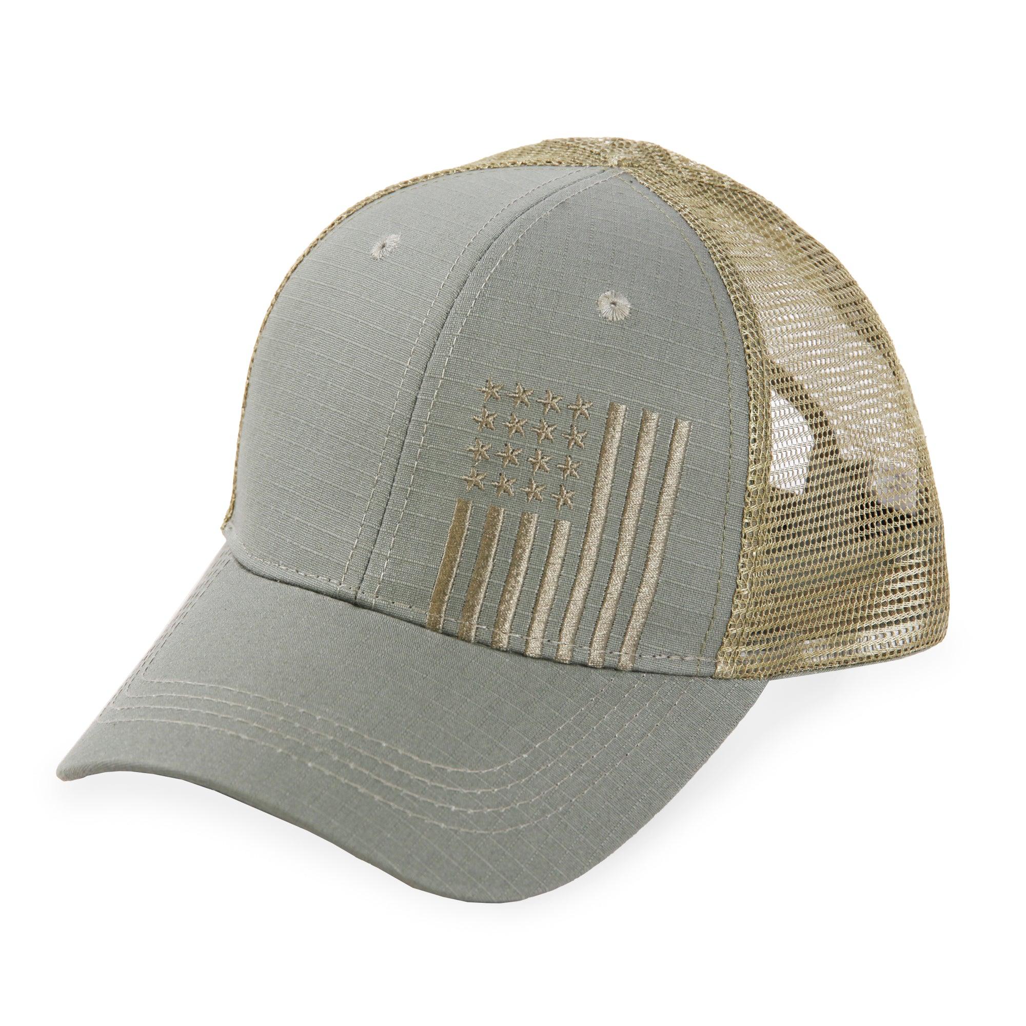 Vertical American Flag - Trucker Mesh Hat | Highland Tactical