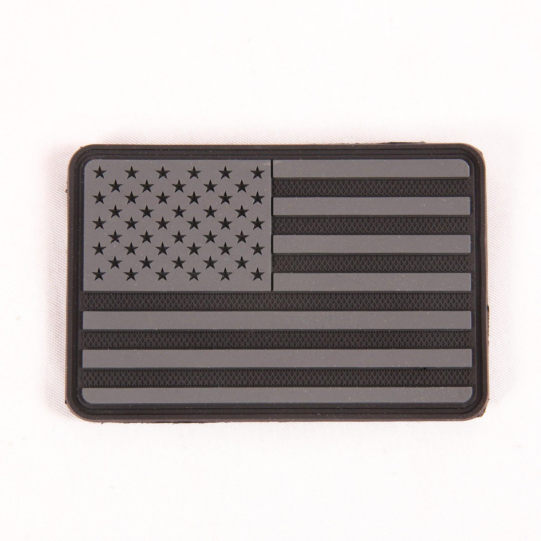 AMERICAN FLAG PATCH Grey & Black AMERICAN FLAG PATCH Grey & Black