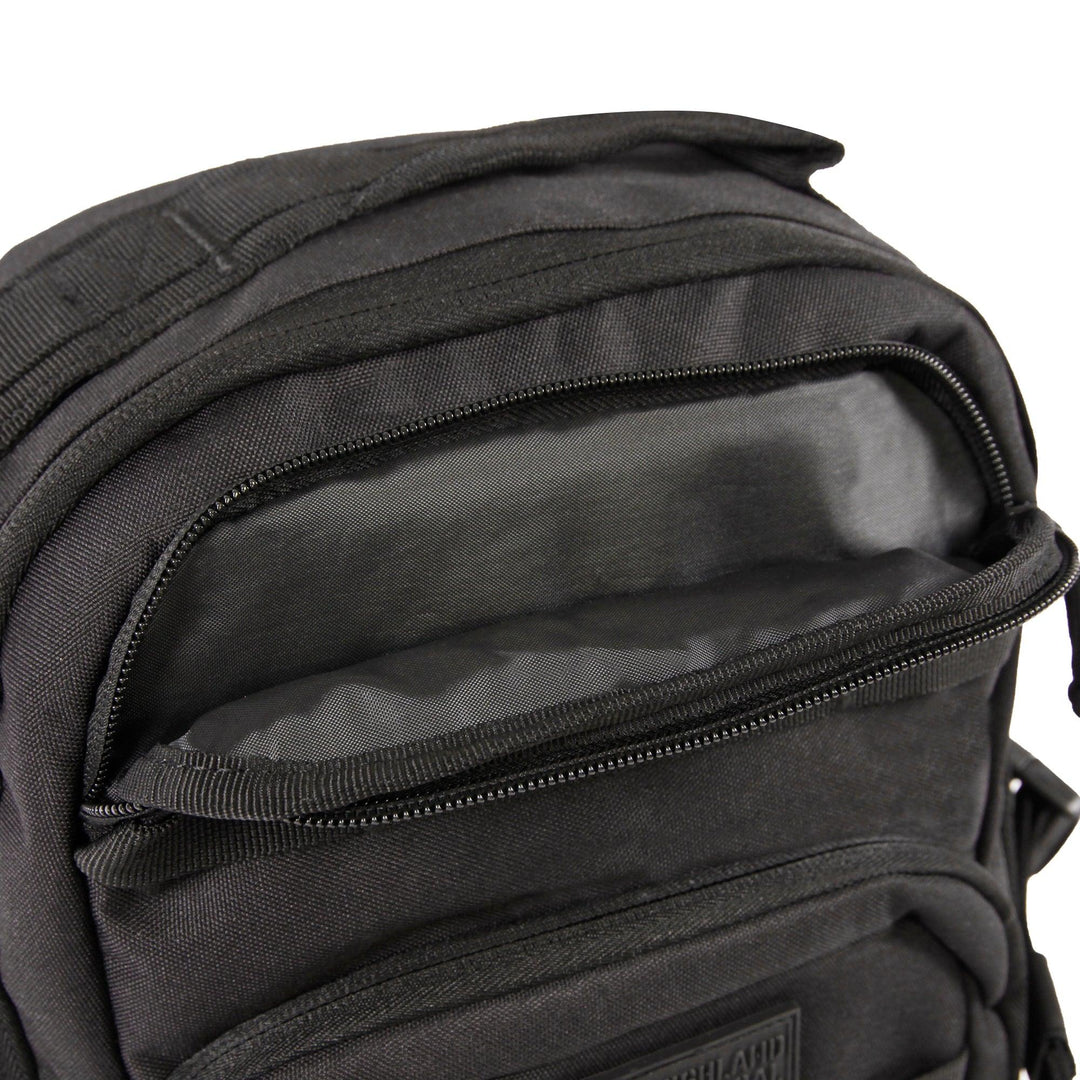 Slim Front Pocket Sling Bag for Women in Black