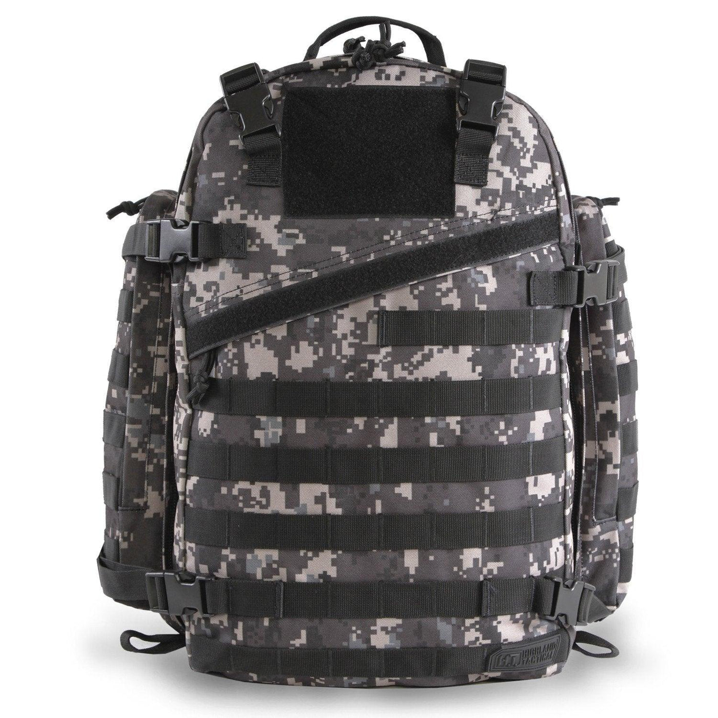 Large 3 Day Backpack | Black Digi Camo | Black Camo | MOLLE Webbing | Large Padded Shoulder Straps |  Waist Strap |    #color_black-digi-camo