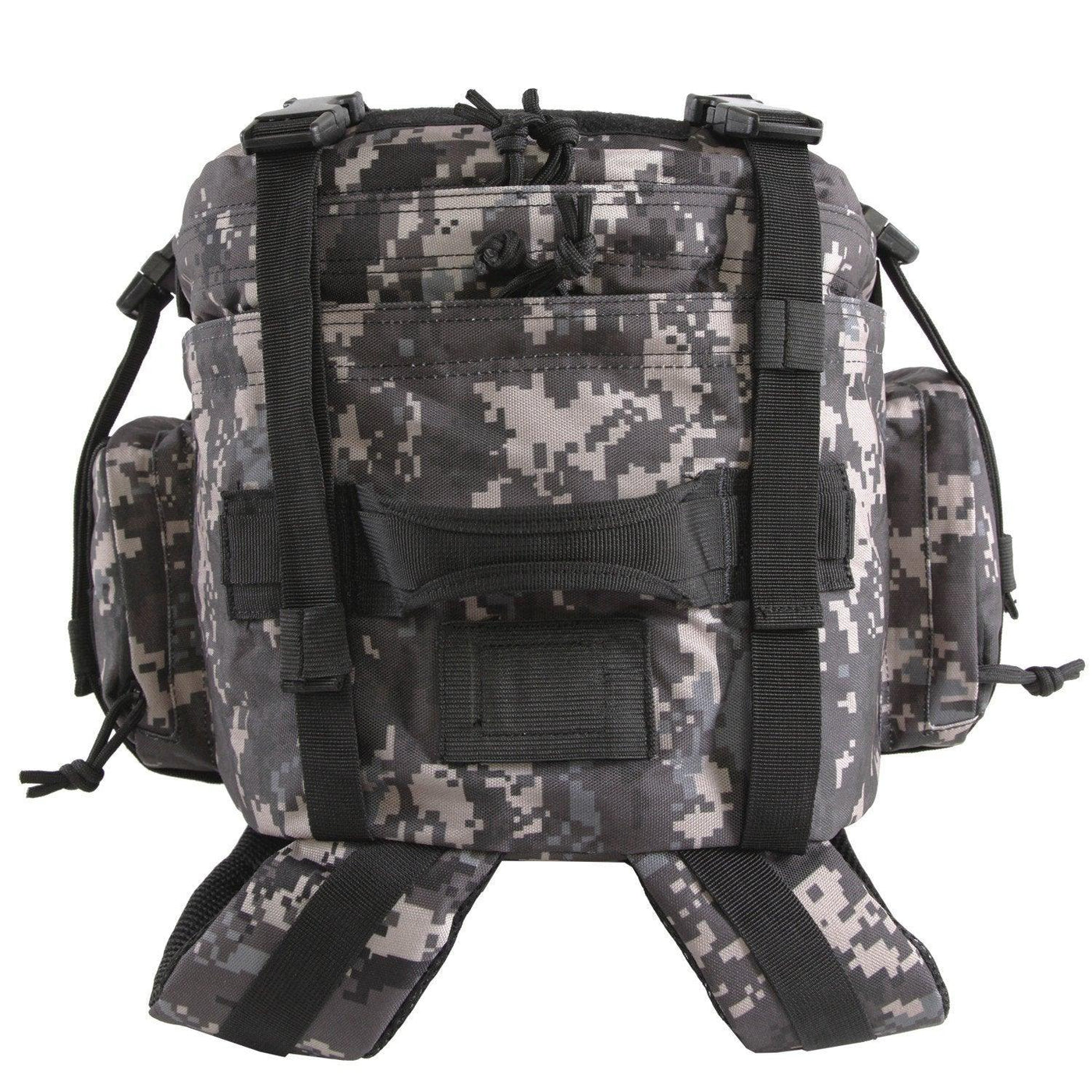 Large 3 Day Backpack | Black Digi Camo | Compression Straps | Grab Handle | Hydration Compatible |    #color_black-digi-camo