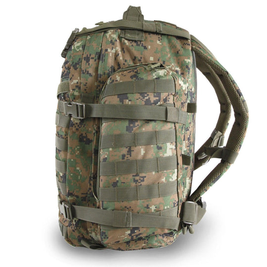 Large 3 Day Assault Backpack | Green Digi Camo | Green Camo | MOLLE Webbing | Water Bottle Pockets | Large Pockets   #color_green-digi-camo
