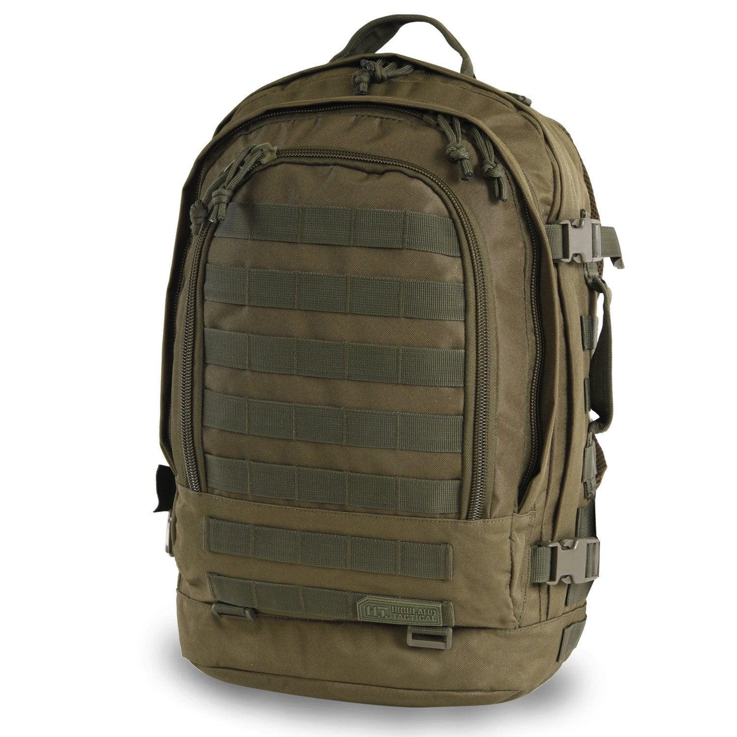Highland Tactical Backpack Rumble Velcro Green Crossfit Unisex for sale  online
