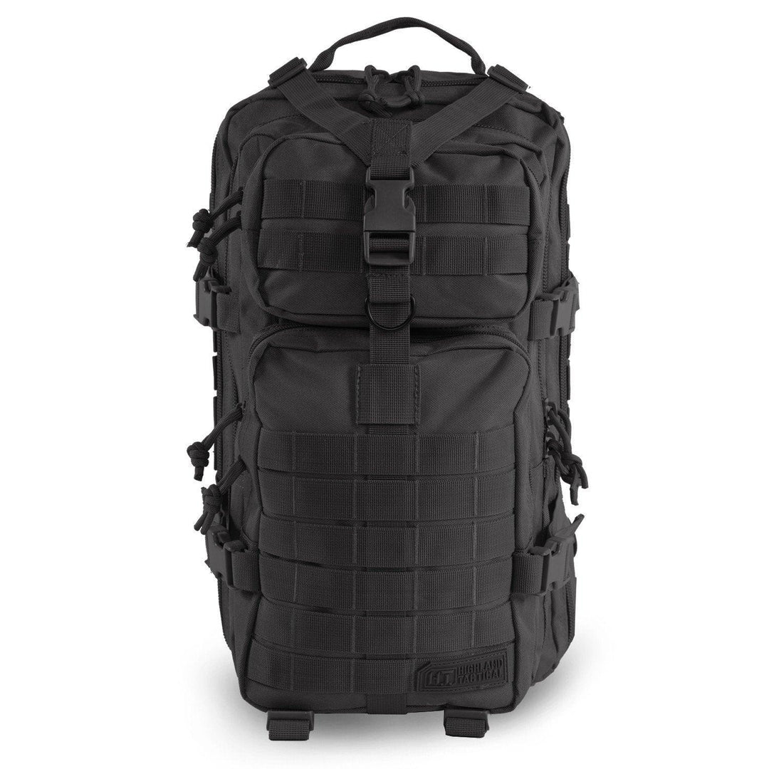 army backpack laptop Highland Tactical Vantage Tactical Backpack with All-Around Compression Straps (Black)