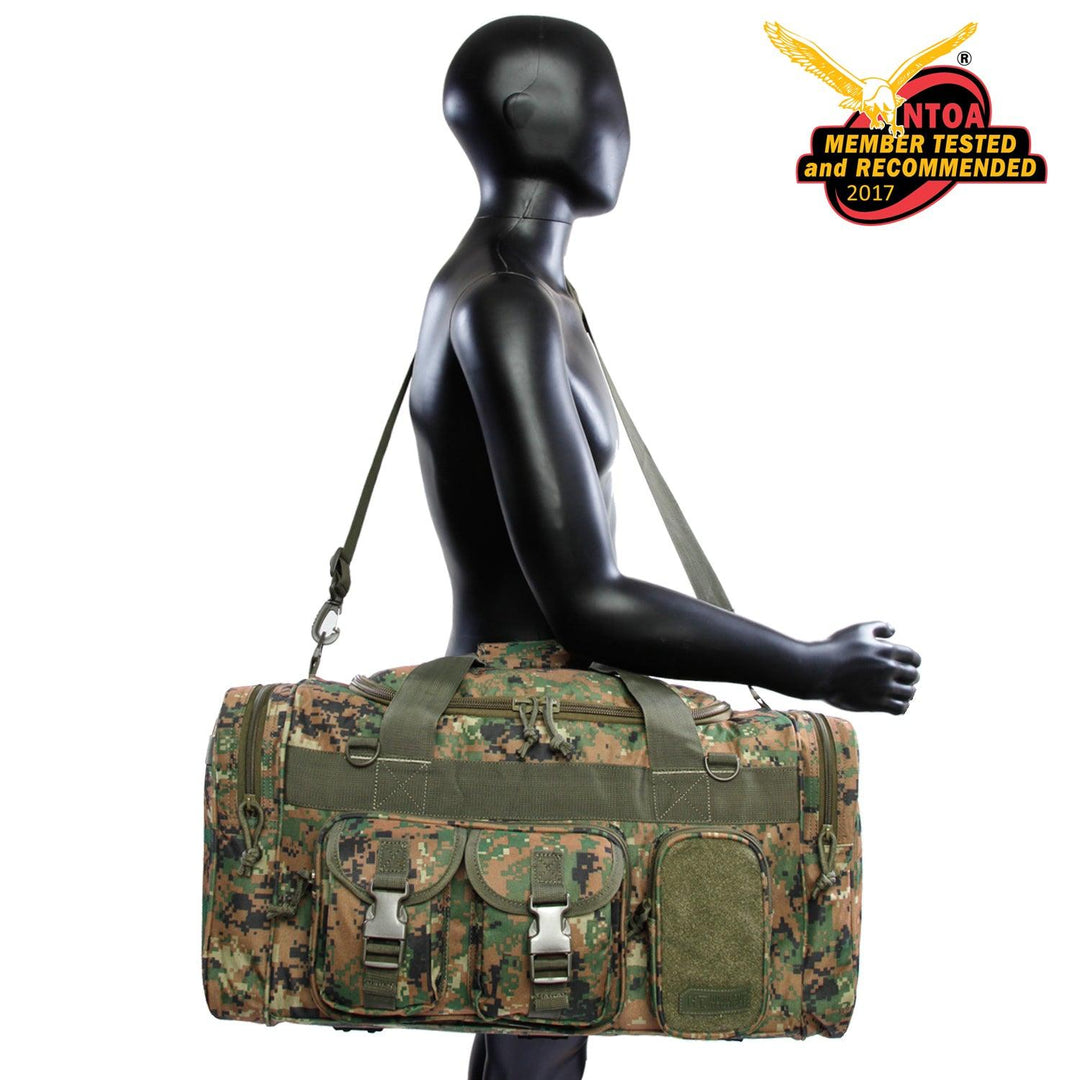 Highland Tactical Ranger 23-Inch 7-Pocket Tactical Duffel Bag Green